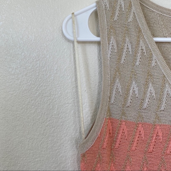 NWT Gold & Pink Sheer Dress - Picture 4 of 6